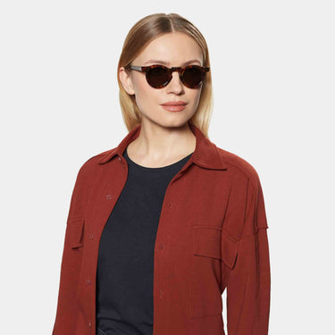 sunglasses welt eco spotted havana bottle green sustainable tbd eyewear woman made in Italy
