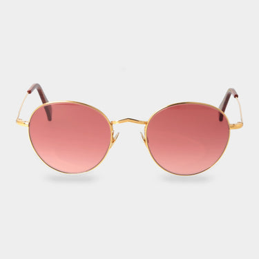 sunglasses vicuna gold gradient red tbd eyewear front made in Italy