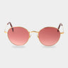 sunglasses vicuna gold gradient red tbd eyewear front made in Italy