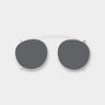 clip silver gradient grey tbd eyewear front handcrafted in Italy