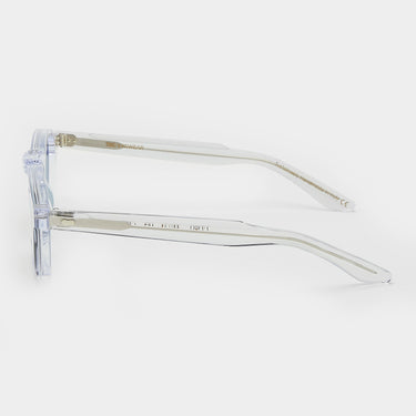 sunglasses cord eco transparent blue sustainable tbd eyewear lateral handcrafted in Italy
