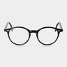 eyeglasses cran eco black optical sustainable tbd eyewear front handcrafted in Italy