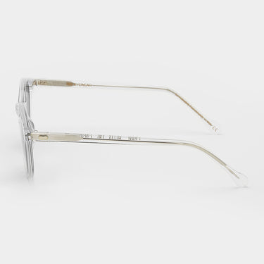 sunglasses cran eco transparent gradient grey sustainable tbd eyewear lateral6 handcrafted in Italy