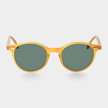 sunglasses cran honey bottle green tbd eyewear front handcrafted in Italy