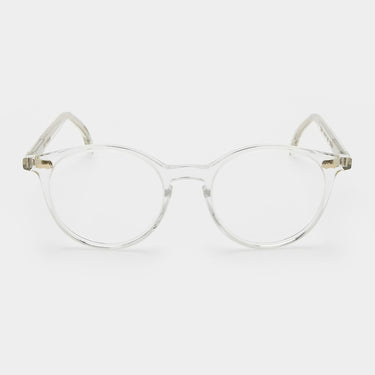 eyeglasses cran transparent optical tbd eyewear front handcrafted in Italy