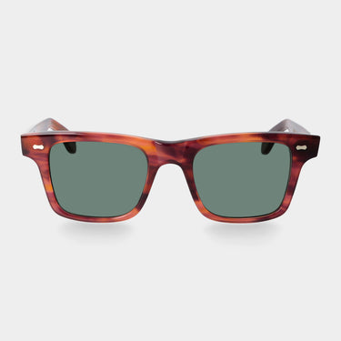 sunglasses denim eco havana bottle green sustainable tbd eyewear front handcrafted in Italy