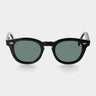 sunglasses donegal eco black bottle green sustainable tbd eyewear front handcrafted in Italy