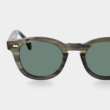 sunglasses donegal eco green bottle green sustainable tbd eyewear lens handcrafted in Italy