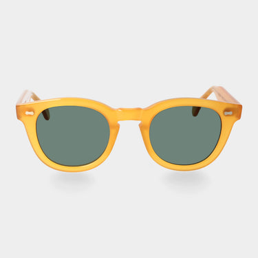 sunglasses donegal honey bottle green tbd eyewear front handcrafted in Italy