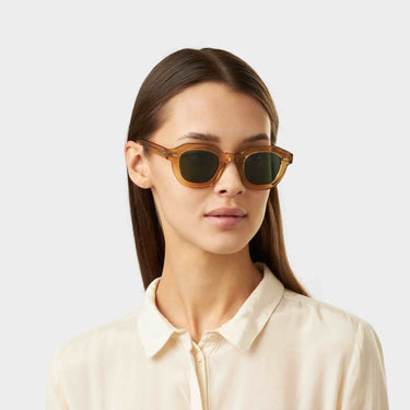 sunglasses juta eco bicolor bottle green sustainable tbd eyewear woman made in Italy