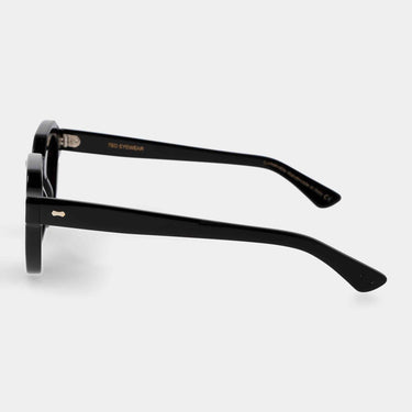 sunglasses juta eco black gradient grey sustainable tbd eyewear lateral handcrafted in Italy