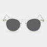 sunglasses lapel transparent gradient grey tbd eyewear front handcrafted in Italy