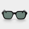 sunglasses lino eco black bottle green sustainable tbd eyewear front handcrafted in Italy