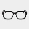 eyeglasses lino eco black optical sustainable tbd eyewear front made in Italy