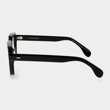 eyeglasses lino eco black optical sustainable tbd eyewear lateral6 handcrafted in Italy