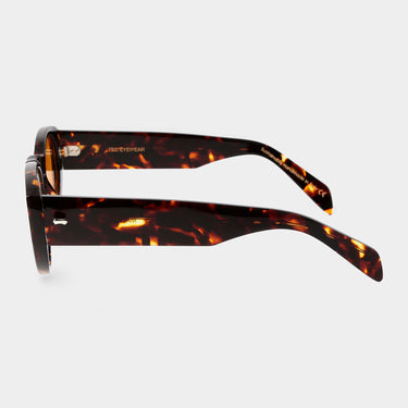 sunglasses madras eco dark havana orange sustainable tbd eyewear lateral made in Italy