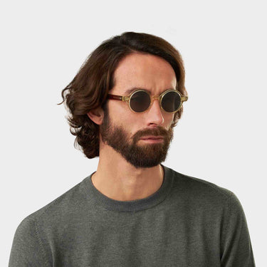 sunglasses oxford bicolor bottle green tbd eyewear man handcrafted in Italy