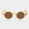 sunglasses oxford matte champagne tobacco tbd eyewear front made in Italy