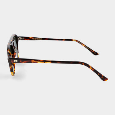 sunglasses panama eco dark havana bottle green sustainable tbd eyewear lateral handcrafted in Italy