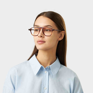 eyeglasses panama eco havana optical sustainable tbd eyewear woman made in Italy