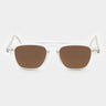 sunglasses panama eco transparent tobacco sustainable tbd eyewear front handcrafted in Italy