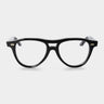 eyeglasses piquet eco black optical sustainable tbd eyewear front handcrafted in Italy