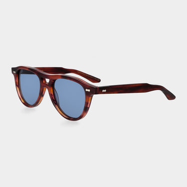 sunglasses piquet eco havana blue sustainable tbd eyewear total6 handcrafted in Italy