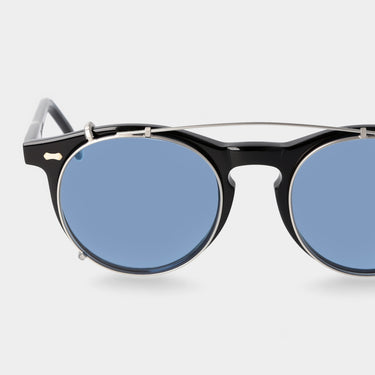 sunglasses pleat black silver blue tbd eyewear lens handcrafted in Italy
