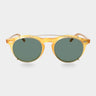 sunglasses pleat honey gold bottle green tbd eyewear front handcrafted in Italy