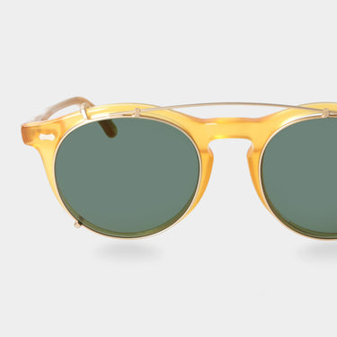 sunglasses pleat honey gold bottle green tbd eyewear lens handcrafted in Italy