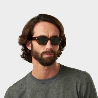 sunglasses raso earth bio bottle green sustainable tbd eyewear man handcrafted in Italy