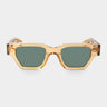 sunglasses raso eco champagne bottle green sustainable tbd eyewear front handcrafted in Italy