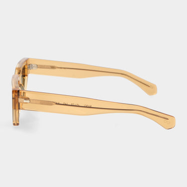 sunglasses raso eco champagne bottle green sustainable tbd eyewear lateral handcrafted in Italy