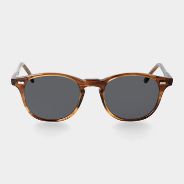 sunglasses shetland earth bio gradient grey sustainable tbd eyewear front handcrafted in Italy
