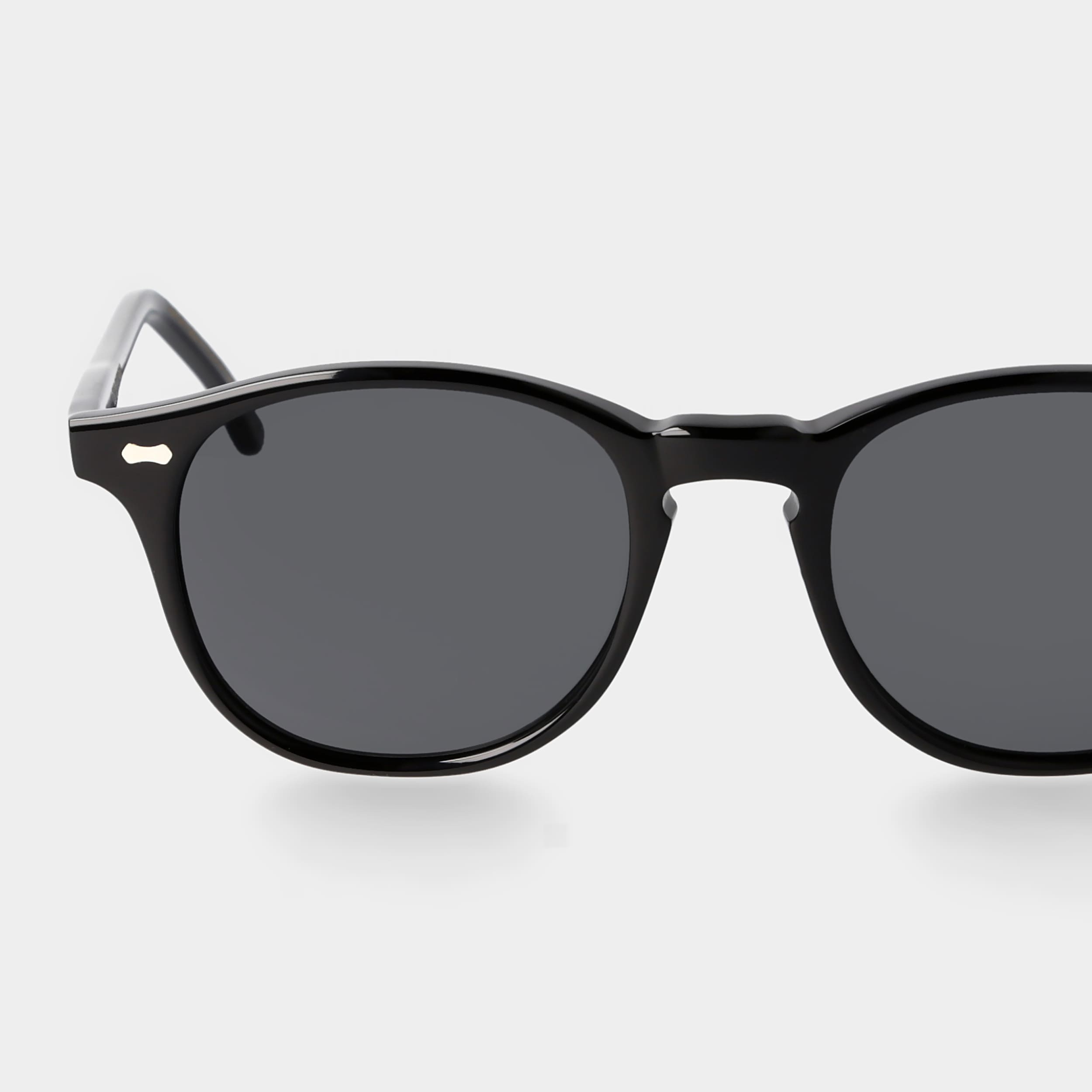 Schwarze Sonnenbrille mit grauen Gläsern: Shetland