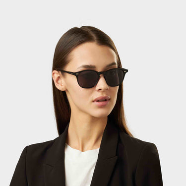 sunglasses shetland eco black gradient grey sustainable tbd eyewear woman made in Italy