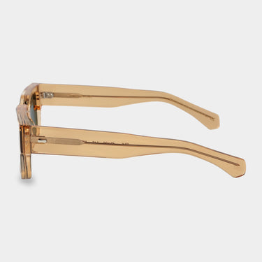 sunglasses silk eco champagne bottle green sustainable tbd eyewear lateral handcrafted in Italy