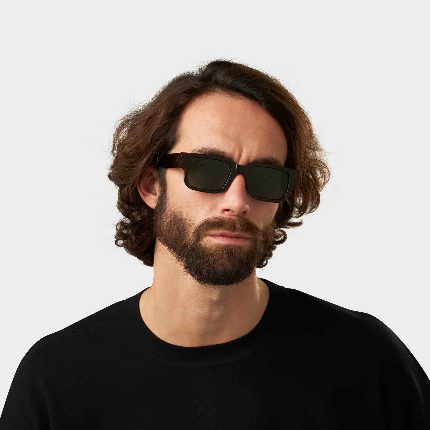 Silk Sunglasses: rectangular frame with thick temples | TBD Eyewear