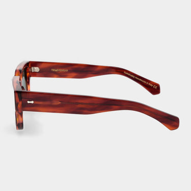 sunglasses silk eco havana bottle green sustainable tbd eyewear lateral handcrafted in Italy