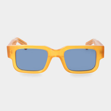 sunglasses silk eco honey blue sustainable tbd eyewear front made in Italy