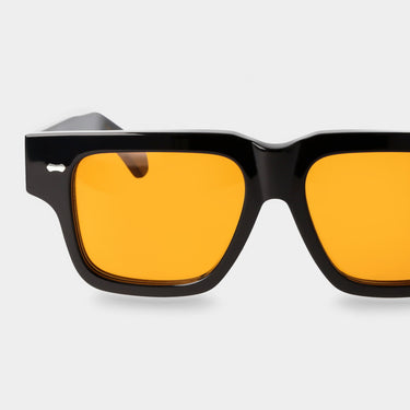 sunglasses tela eco black orange sustainable tbd eyewear lens made in Italy