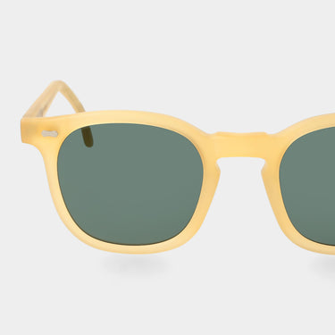 sunglasses twill matte champagne bottle green tbd eyewear lens handcrafted in Italy