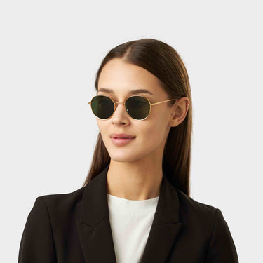 sunglasses ulster gold bottle green tbd eyewear woman handcrafted in Italy