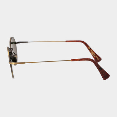 sunglasses vicuna brass bottle green tbd eyewear lateral made in Italy