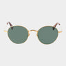 sunglasses vicuna gold bottle green tbd eyewear front made in Italy