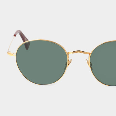 sunglasses vicuna gold bottle green tbd eyewear lens handcrafted in Italy