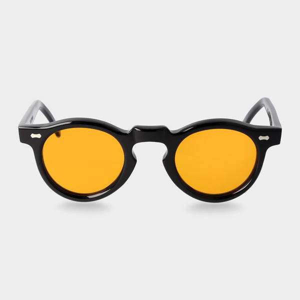 TBD EYEWEAR MILANOサングラス1520 Black sustainable sunglasses orange lenses: Welt | TBD Eyewear