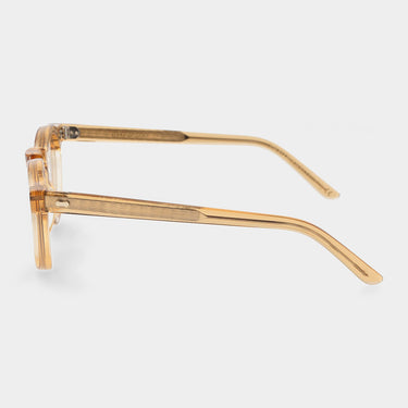 eyeglasses welt eco champagne optical sustainable tbd eyewear lateral handcrafted in Italy