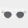 sunglasses welt transparent gradient grey tbd eyewear front handcrafted in Italy