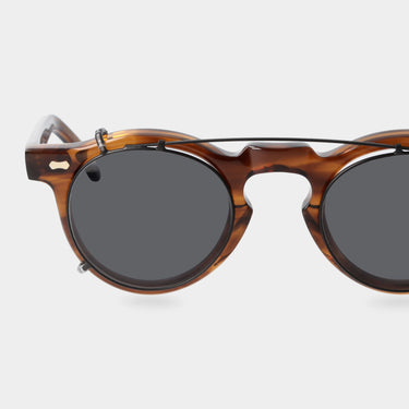 sunglasses welt with clip black gradient grey tbd eyewear lens made in Italy